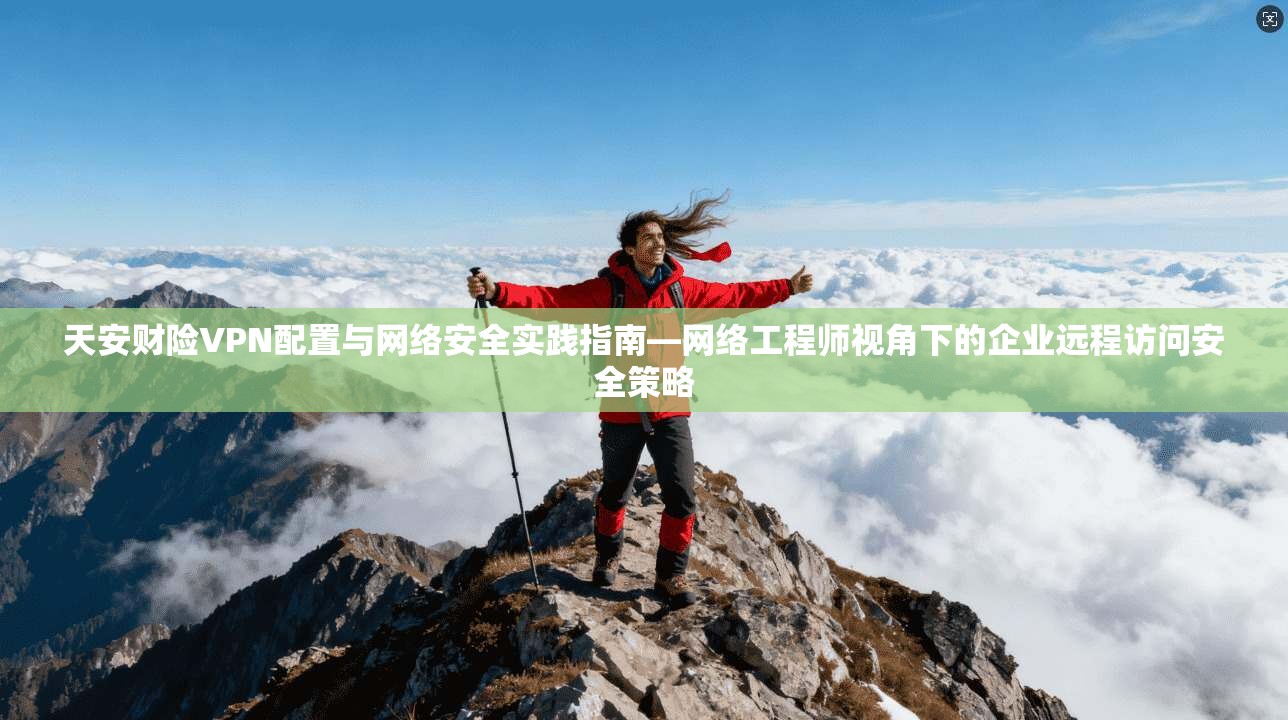 天安财险VPN配置与网络安全实践指南—网络工程师视角下的企业远程访问安全策略