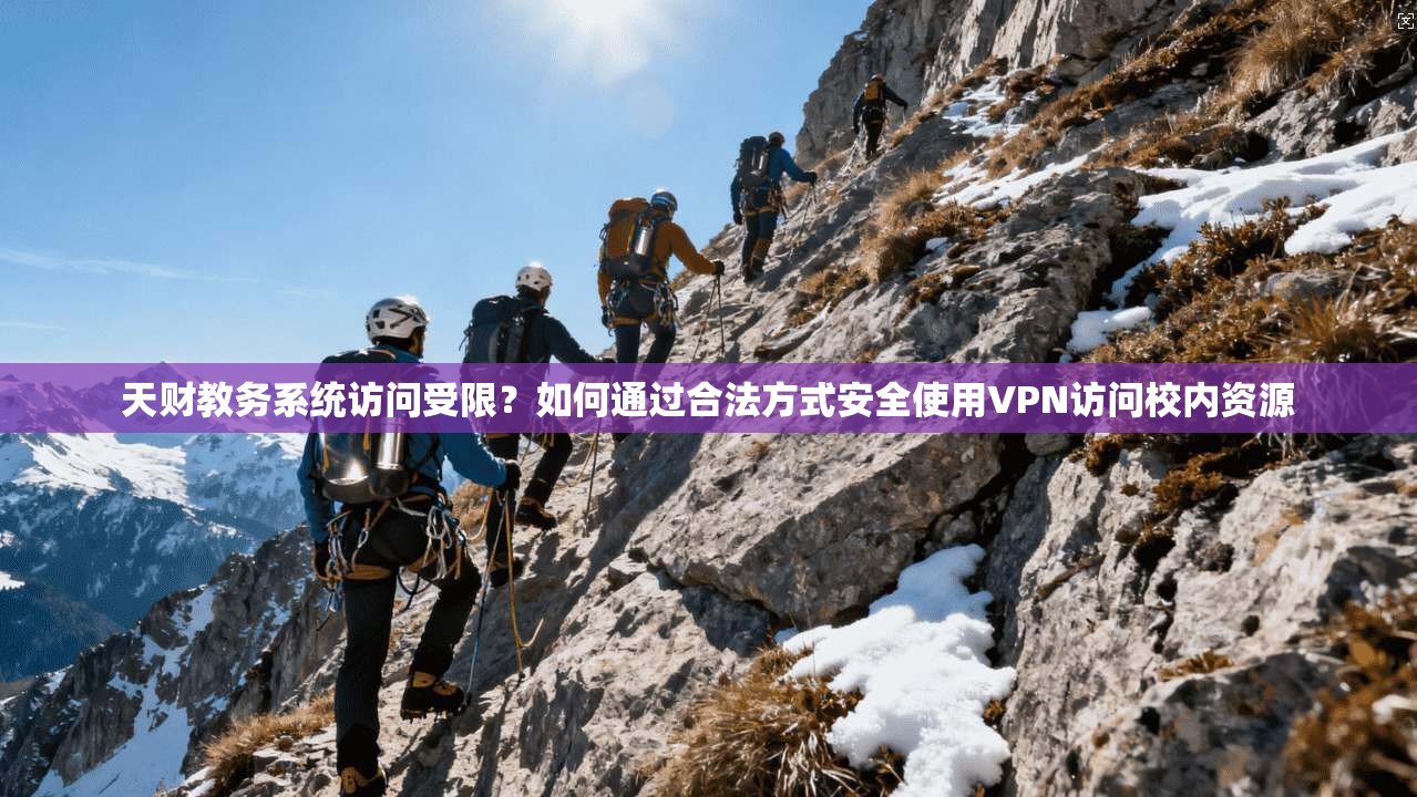 天财教务系统访问受限?如何通过合法方式安全使用VPN访问校内资源