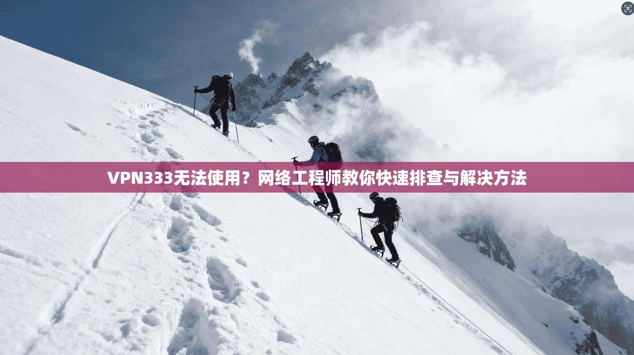 VPN333无法使用？网络工程师教你快速排查与解决方法