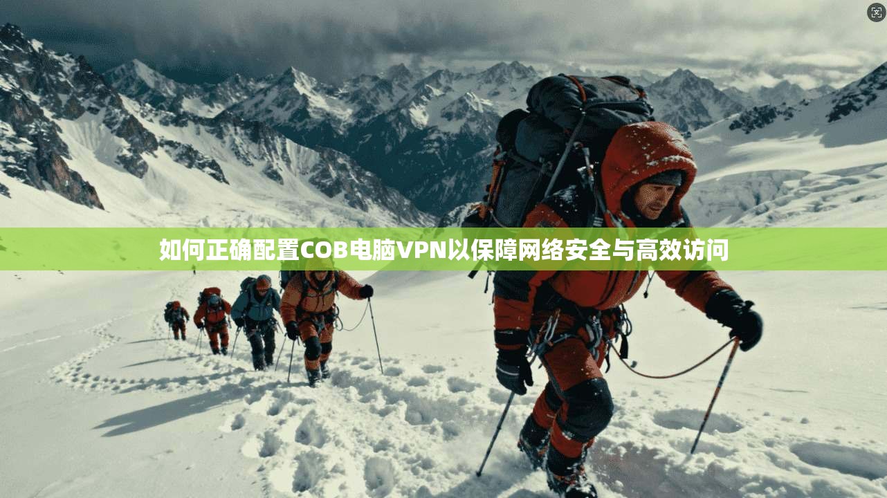 如何正确配置COB电脑VPN以保障网络安全与高效访问