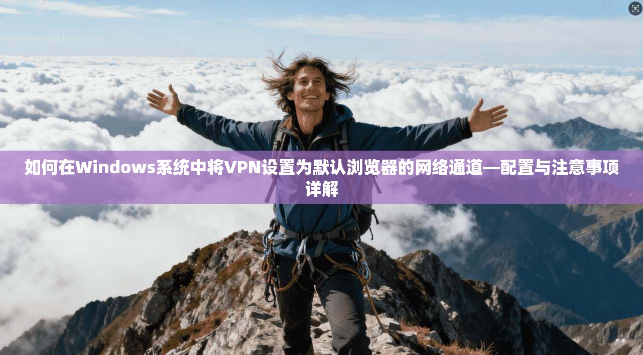 如何在Windows系统中将VPN设置为默认浏览器的网络通道—配置与注意事项详解