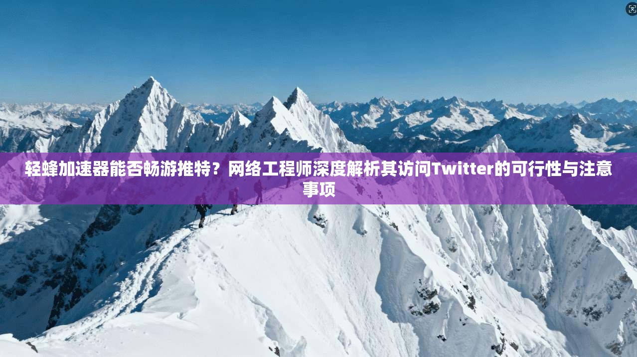 轻蜂加速器能否畅游推特？网络工程师深度解析其访问Twitter的可行性与注意事项